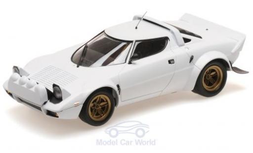 Diecast model cars Lancia Stratos Base white 1974 1/18 Minichamps