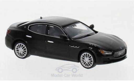 Diecast model cars Maserati Ghibli Base black 2018 1/87 Minichamps