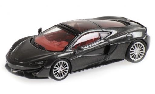 Diecast model cars McLaren 570 GT metallic grey 1/87 Minichamps