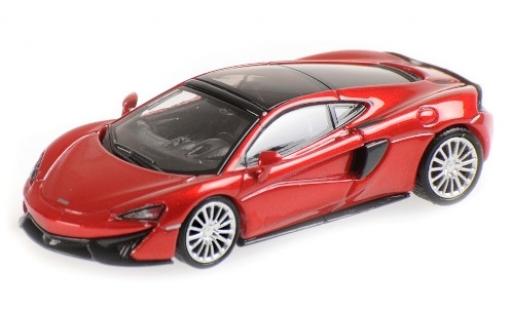 Diecast model cars McLaren 570 GT metallic red 1/87 Minichamps