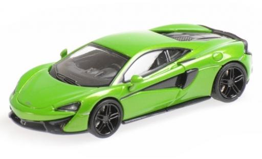 Diecast model cars McLaren 570 S metallic green 1/87 Minichamps