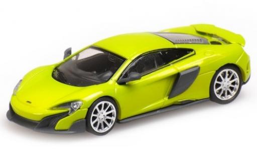 Diecast model cars McLaren 675 Base LT green 2016 1/87 Minichamps
