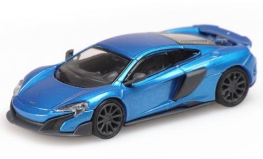 Diecast model cars McLaren 675 Base LT metallic blue 2016 1/87 Minichamps