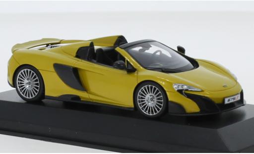 Diecast model cars McLaren 675 Spider LT metallic yellow 1/43 Minichamps