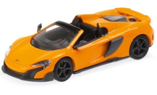 Diecast model cars McLaren 675 Spider LT orange 2016 1/87 Minichamps