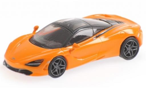 Diecast model cars McLaren 720 Base S orange 1/87 Minichamps