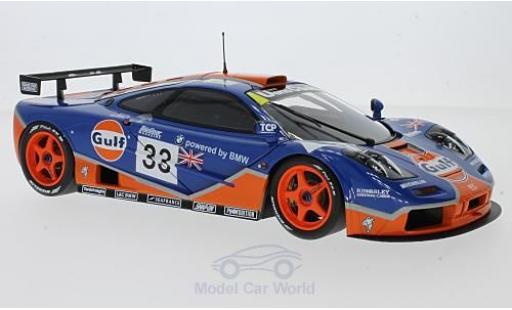Diecast model cars McLaren F1 GTR GTR No.33 Gulf Racing Gulf 24h Le Mans 1996 R.Bellm/J.Weaver/J.J.Lehto 1/18 Minichamps