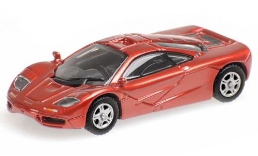 Diecast model cars McLaren F1 Road Car Roadcar metallic red 1994 1/87 Minichamps