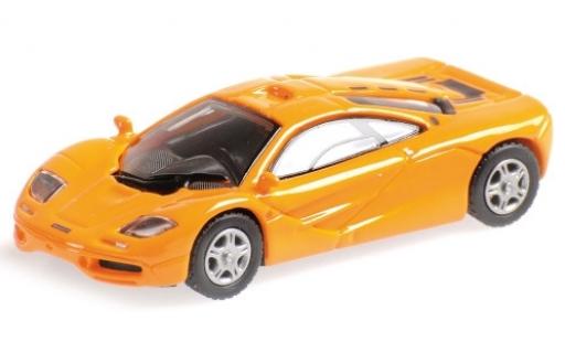 Diecast model cars McLaren F1 Road Car Roadcar orange 1994 1/87 Minichamps