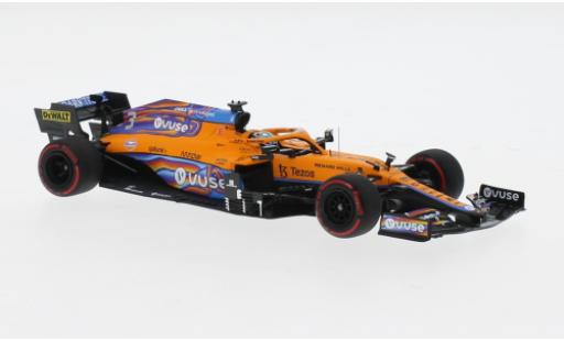 Diecast model cars McLaren F1 MCL35M No.3 Team formula 1 GP Abu Dhabi 2021 1/43 Minichamps
