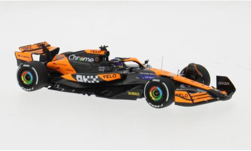 Diecast model cars McLaren F1 Base MCL38 No.81 Team formula 1 GP Miami 2024 1/43 Minichamps