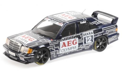 Diecast model cars Mercedes 190 DTM E 2.5-16 EVO 1 No.12 Team Snobeck- AEG Olympia 1989 A.Cudini 1/18 Minichamps