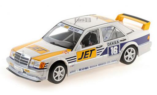 Diecast model cars Mercedes 190 DTM E 2.5-16 Evo 1 (W201) No.16 MS-Jet-Racing Jet 1990 F.Biela 1/18 Minichamps