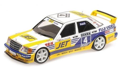 Diecast model cars Mercedes 190 DTM E 2.5-16 Evo 1 (W201) No.4 Team MS-JET Jet 1989 R.Asch 1/18 Minichamps