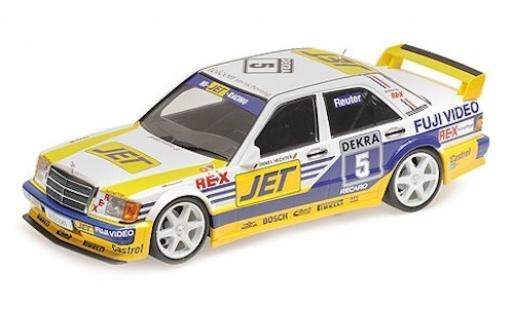 Diecast model cars Mercedes 190 DTM E 2.5-16 Evo 1 (W201) No.5 Team MS-JET Jet 1989 M.Reuter 1/18 Minichamps