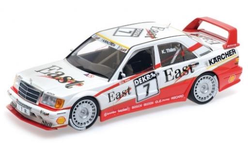 Diecast model cars Mercedes 190 DTM E 2.5-16 Evo 2 No.7 Team AMG East 1991 K.Thiim 1/18 Minichamps