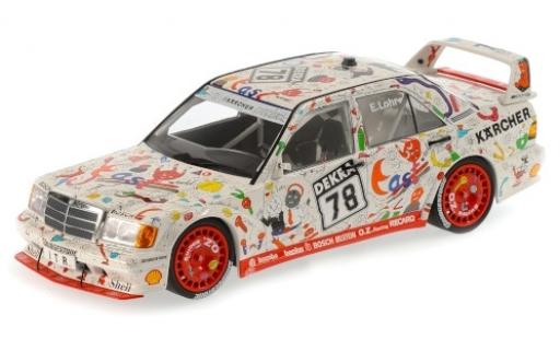 Diecast model cars Mercedes 190 DTM E 2.5-16 EVO 2 No.78 Team AMG-West Andora 1989 E.Lohr 1/18 Minichamps