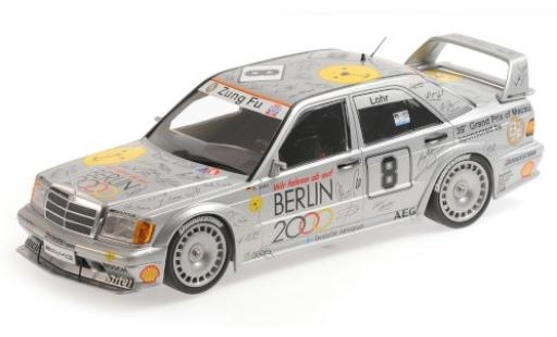 Diecast model cars Mercedes 190 DTM E 2.5-16 EVO 2 No.8 Zung Fu Berlin 2000 Macau Guia Race 1992 E.Lohr 1/18 Minichamps