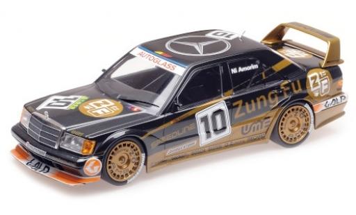 Diecast model cars Mercedes 190 DTM E 2.5-16 EVO 2 (W200) No.10 Zung Fu Macau Guia Race 1991 N.Amorim 1/18 Minichamps