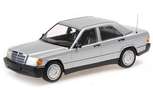Diecast model cars Mercedes 190 Base E (W201) grey 1982 1/18 Minichamps
