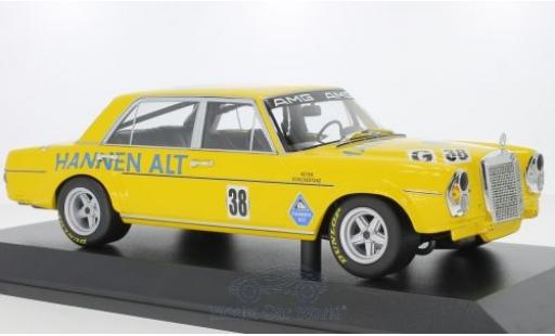 Diecast model cars Mercedes 300 6.8 SEL No.38 Hannen Alt Hockenheim 1971 H.Heyer 1/18 Minichamps