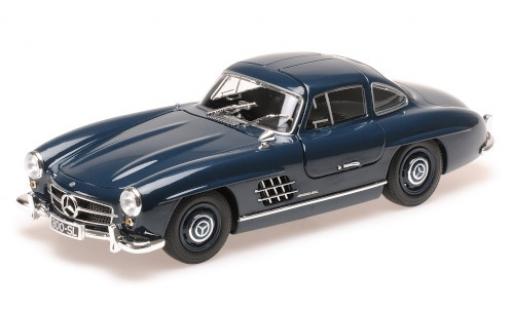 Diecast model cars Mercedes 300 Base SL (W198) blue 1955 1/18 Minichamps