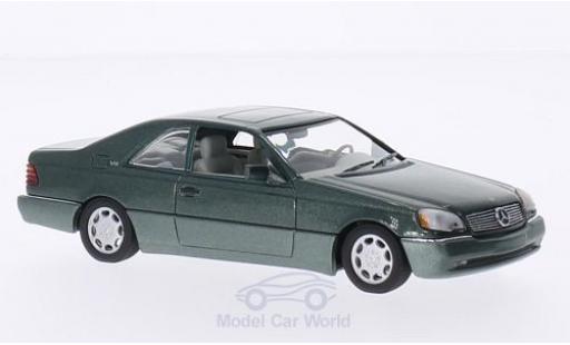 Diecast model cars Mercedes 600 AMG SEC Coupe (C140) metallic green 1992 1/43 Minichamps