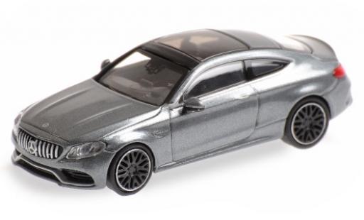 Diecast model cars Mercedes C AMG C63 Coupe (C205) matt-grey 2015 1/87 Minichamps