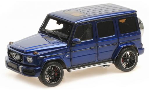 Diecast model cars Mercedes Classe G AMG G63 metallic blue 2018 1/18 Minichamps