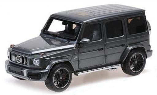 Diecast model cars Mercedes Classe G AMG G63 metallic grey 2018 1/18 Minichamps