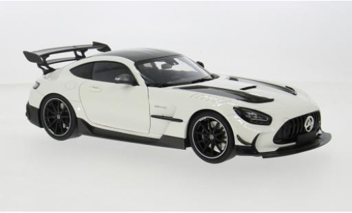 Diecast model cars Mercedes AMG GT Black Series metallise white 2021 1/18 Minichamps