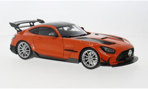 Diecast model cars Mercedes AMG GT Black Series orange/carbon 2021 1/18 Minichamps