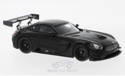 Diecast model cars Mercedes AMG GT GT3 3 matt-black 2017 Plain Body Version 1/43 Minichamps