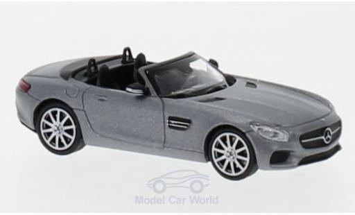 Diecast model cars Mercedes AMG GT GT S Convertible matt-grey 2017 1/87 Minichamps
