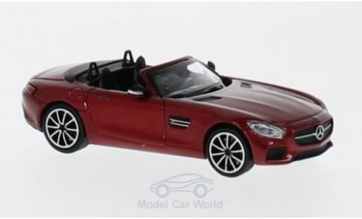 Diecast model cars Mercedes AMG GT GT S Roadster metallic red 2017 1/87 Minichamps