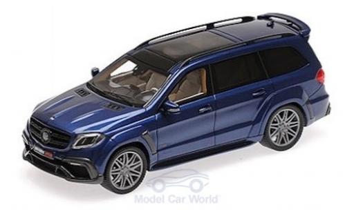 Diecast model cars Mercedes B G-Class Brabus 850 Widestar XL metallic blue 2017 Basis AMG GLS 63 1/43 Minichamps