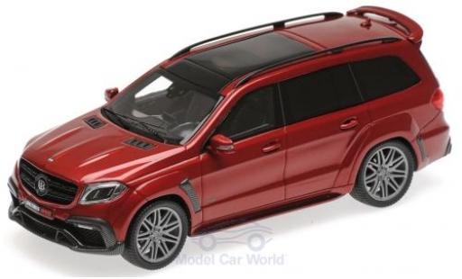Diecast model cars Mercedes B G-Class Brabus 850 Widestar XL metallic red 2017 Basis AMG GLS 63 1/43 Minichamps