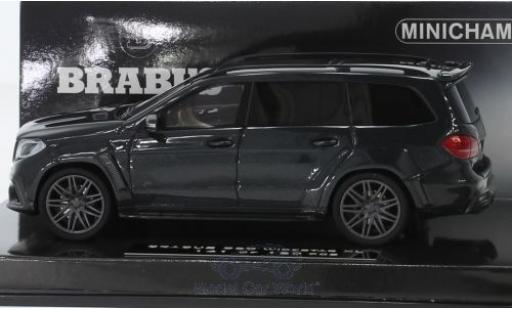 Diecast model cars Mercedes B G-Class Brabus 850 Widestar XL metallic black 2017 Basis AMG GLS 63 1/43 Minichamps