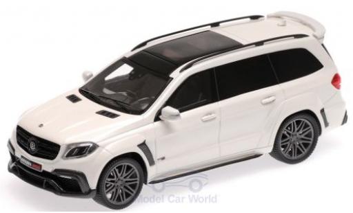 Diecast model cars Mercedes B G-Class Brabus 850 Widestar XL metallic white 2017 Basis AMG GLS 63 1/43 Minichamps