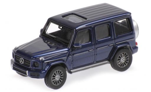 Diecast model cars Mercedes Classe G Base (W463) metallic blue 2018 1/87 Minichamps