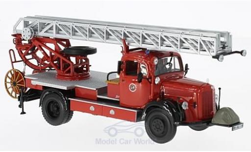 Diecast model cars Mercedes L3500 Base DL17 Fire brigade Bensheim 1950 Drehleiter 1/43 Minichamps