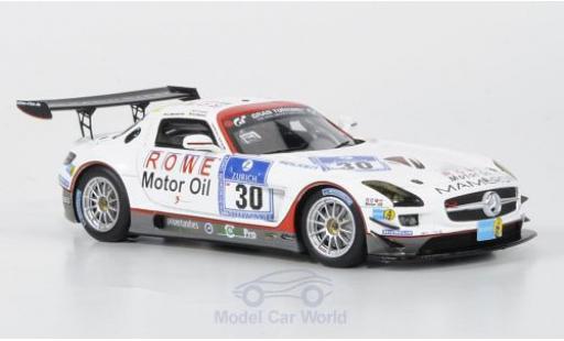 Diecast model cars Mercedes SLS GT3 AMG No.30 Mamerow/Rowe Racing 2011 C.Mamerow/A.Hahne/P.Kaffer 1/43 Minichamps