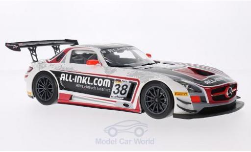 Diecast model cars Mercedes SLS GT3 AMG No.38 M&Atilde;&frac14;nnich Motorsport FIA GT1 World Championship 2012 M.Basseng/M.Winkelhock 1/18 Minichamps