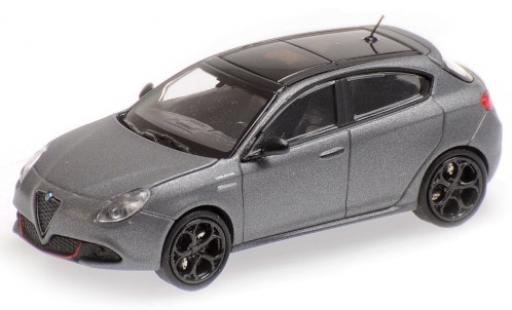 Diecast model cars Alfa Romeo Giulietta veloce grey mat 2017 1/87 Minichamps