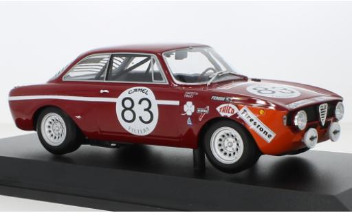 Diecast model cars Alfa Romeo Giulia sprint gta A 1300 No.83 Autodelta 24h Spa 1972 1/18 Minichamps