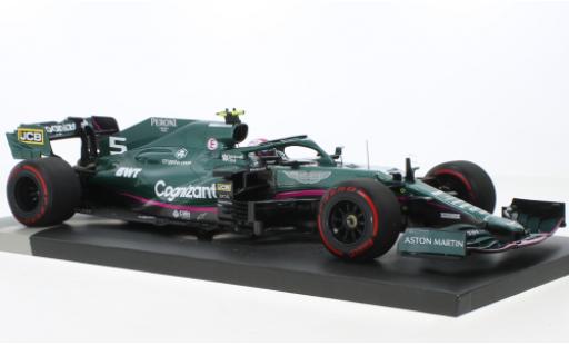 Diecast model cars Aston Martin AMR21 f1 1 No.5 Cognizant Team Cognizant formula 1 GP Azerbaijan 2021 1/18 Minichamps