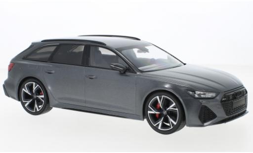 Diecast model cars Audi RS6 avant grey mat 2019 1/18 Minichamps