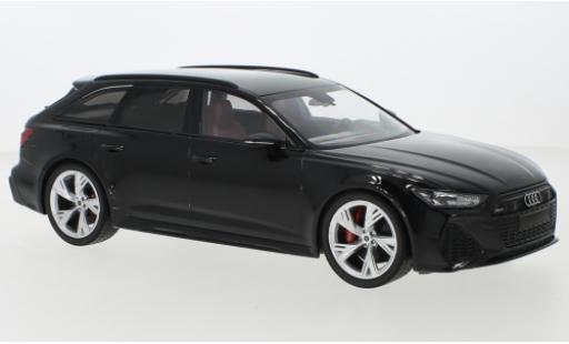 Diecast model cars Audi RS6 avant metallise black 2019 1/18 Minichamps