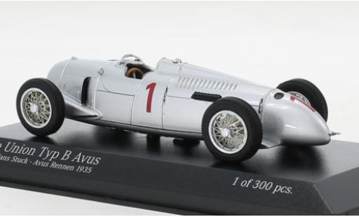 Diecast model cars Auto Union Typ B course No.1 Avus 1935 1/43 Minichamps