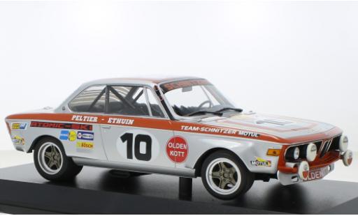Diecast model cars Bmw 2800 CS No.10 24h Spa 1972 1/18 Minichamps